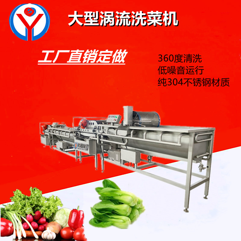 全自動(dòng)洗菜機(jī)-大型渦流洗菜機(jī)-多功能凈菜機(jī)